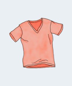 Camiseta de cuello en V